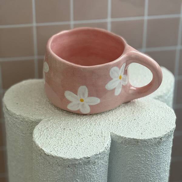 PUODELIS PINK DAISY