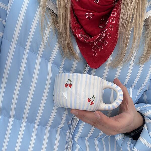 stripy cherry hearts